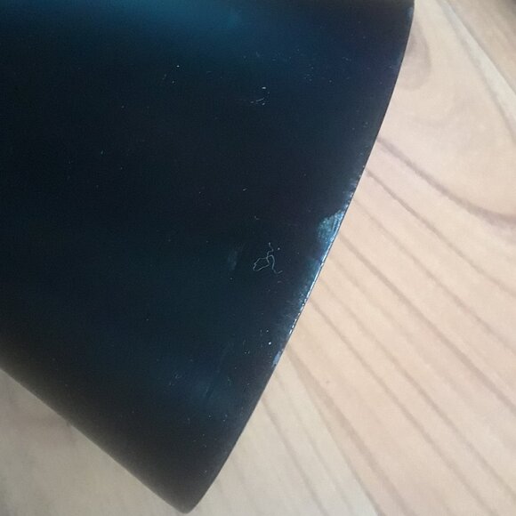 Tall HAND CARVED Dark Wood Vase/Decor - Picture 7 of 12